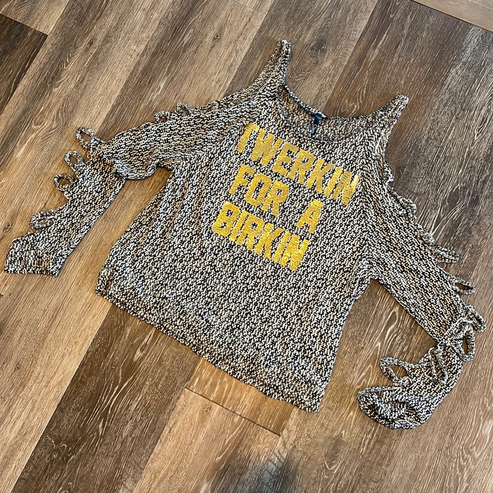 Twerkin for a Birkin sweater